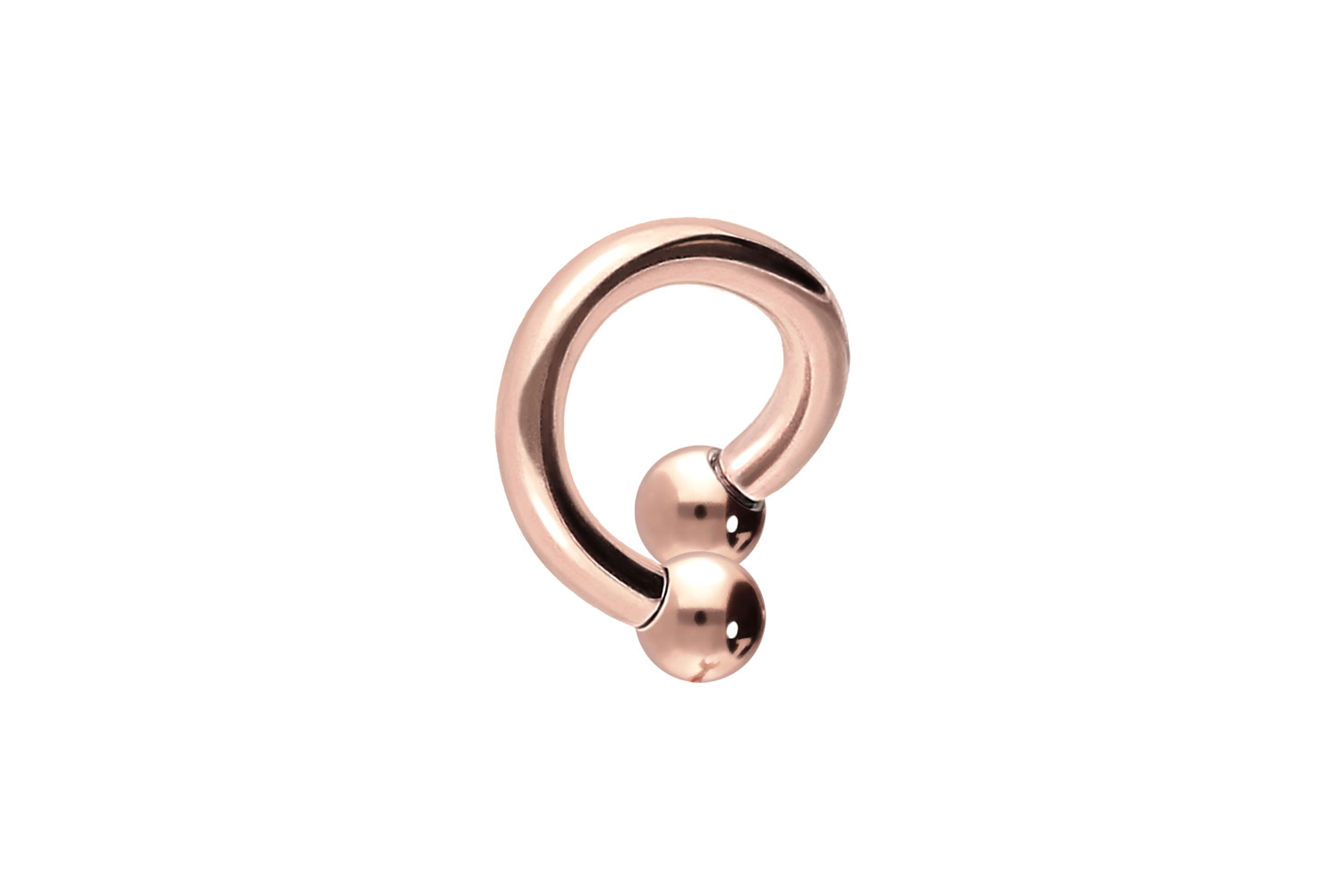 Chirurgenstahl spiralförmiger Hufeisenring Piercing